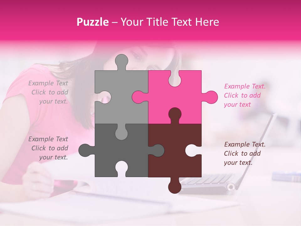 Person Sitting Internet PowerPoint Template