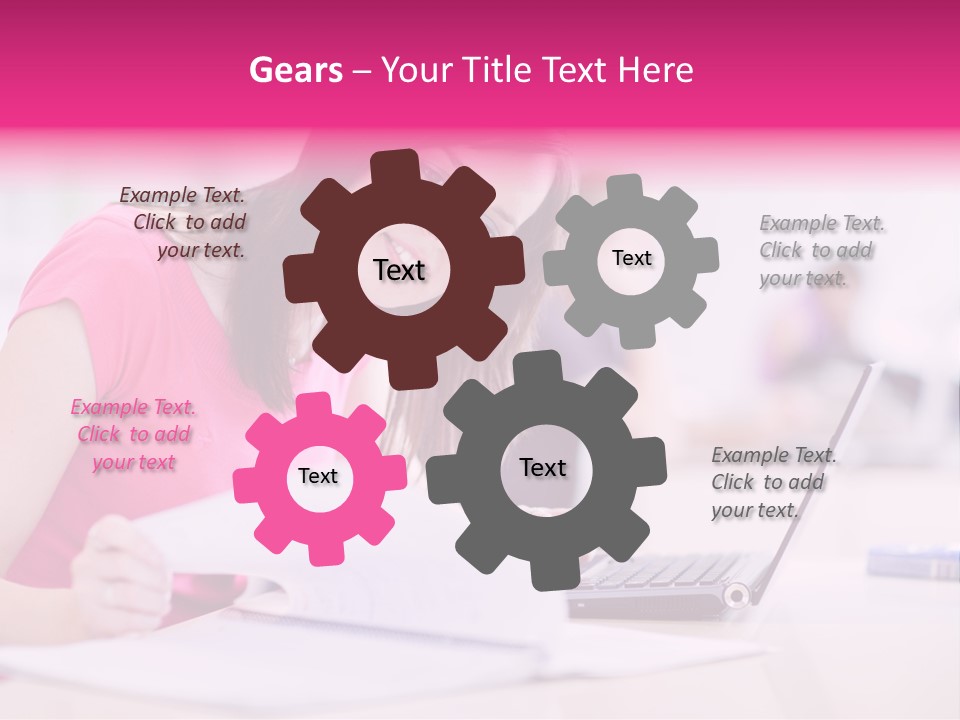 Person Sitting Internet PowerPoint Template