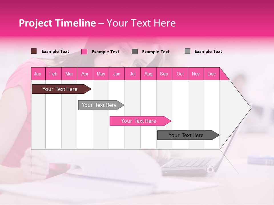 Person Sitting Internet PowerPoint Template