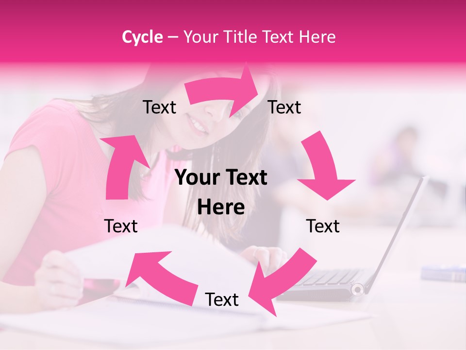 Person Sitting Internet PowerPoint Template