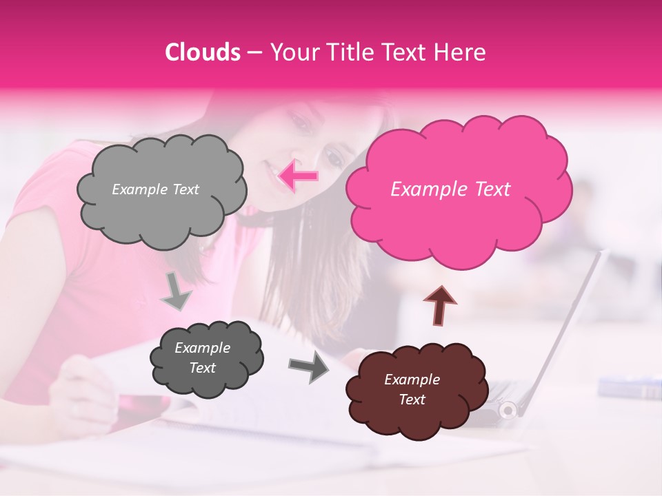 Person Sitting Internet PowerPoint Template