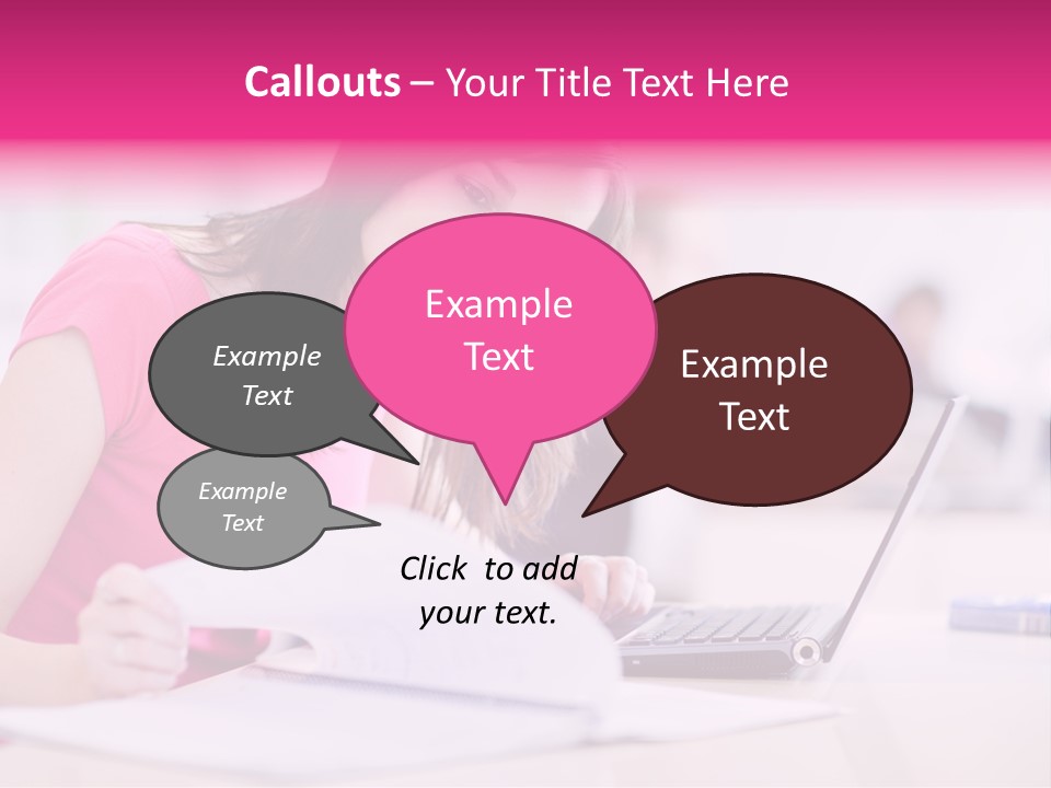 Person Sitting Internet PowerPoint Template