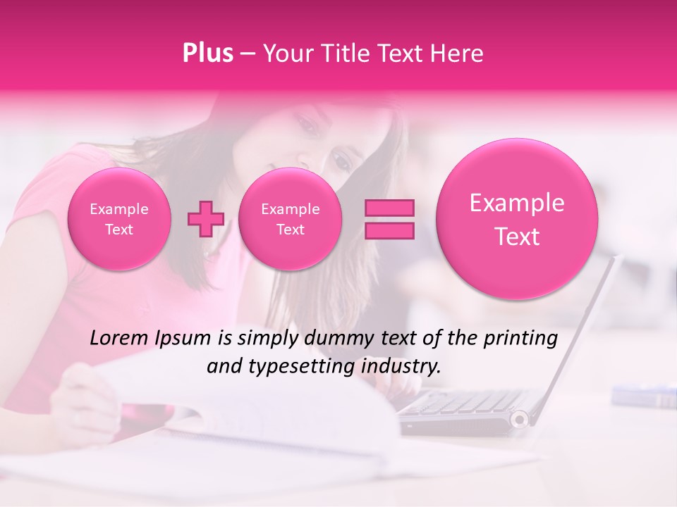 Person Sitting Internet PowerPoint Template