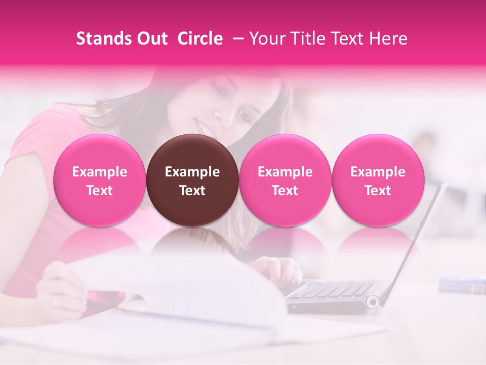 Person Sitting Internet PowerPoint Template