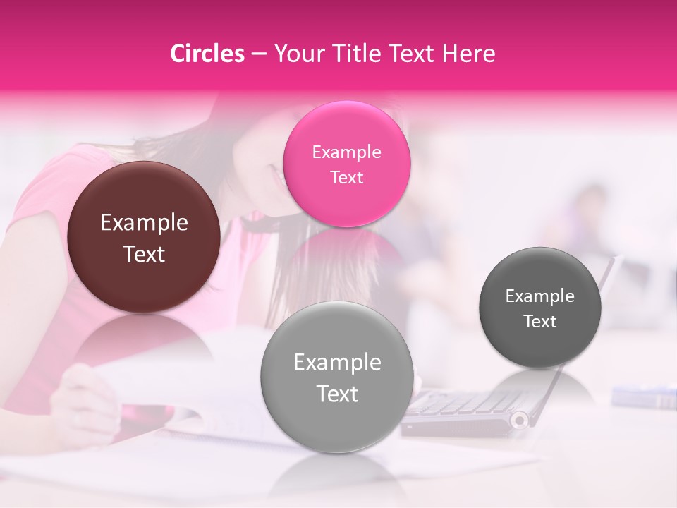 Person Sitting Internet PowerPoint Template