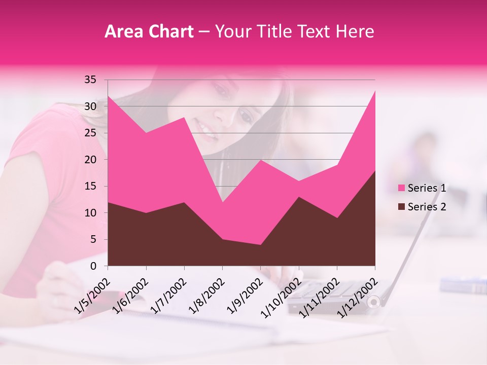 Person Sitting Internet PowerPoint Template