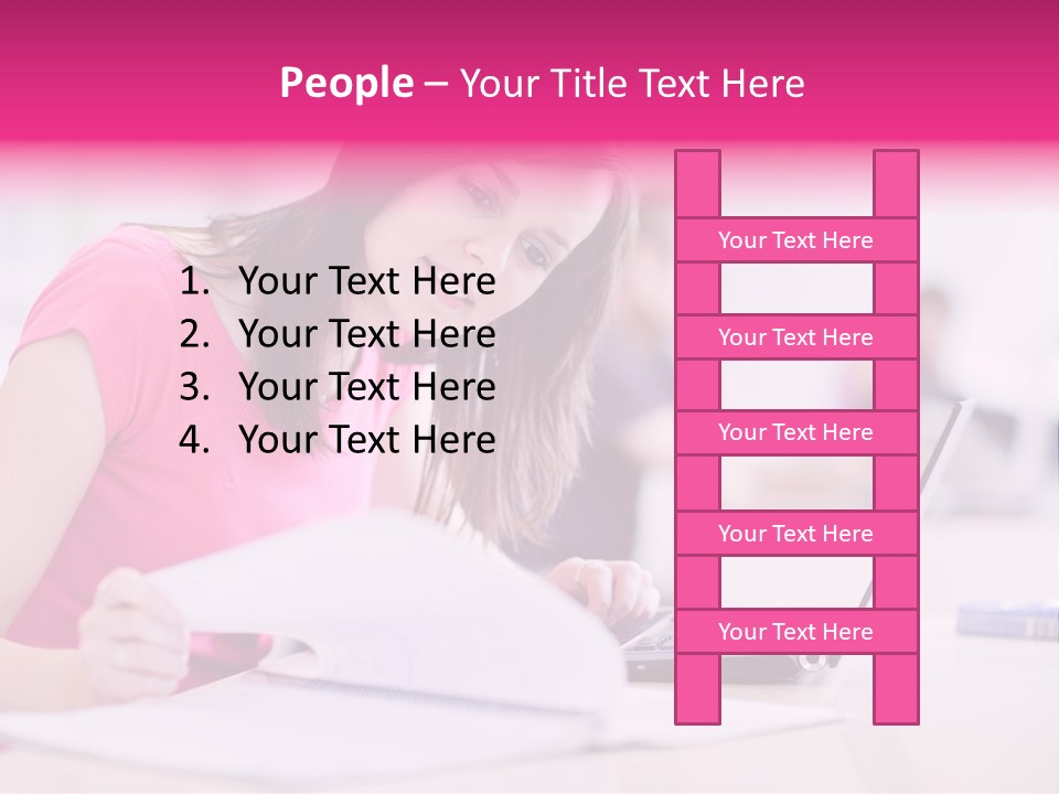 Person Sitting Internet PowerPoint Template