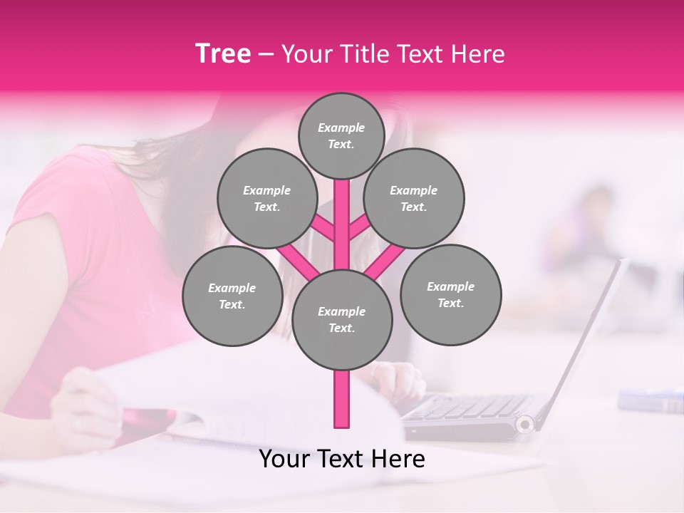 Person Sitting Internet PowerPoint Template