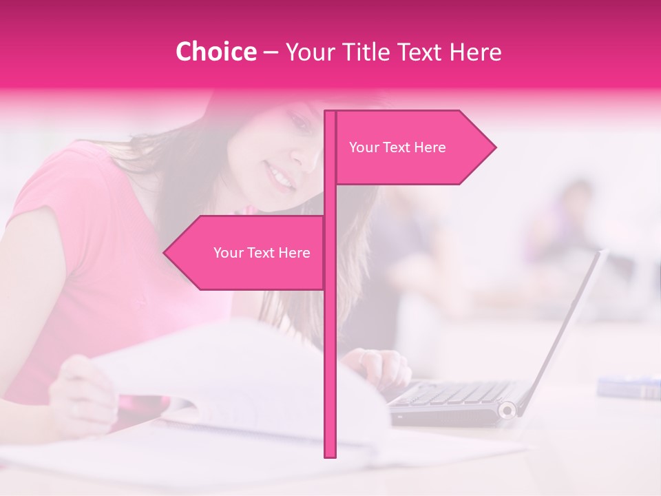 Person Sitting Internet PowerPoint Template