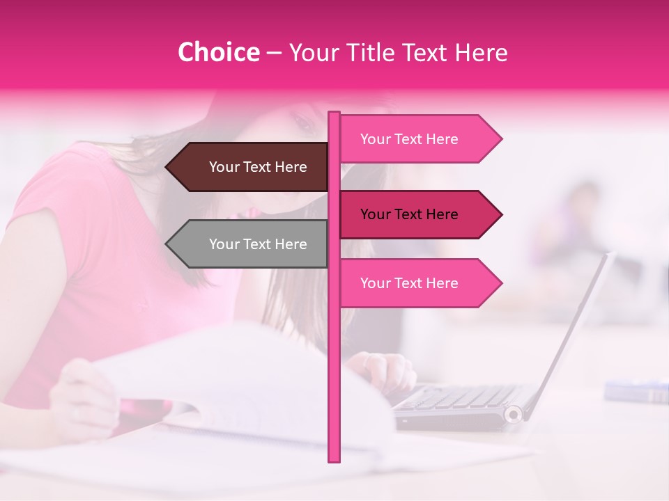 Person Sitting Internet PowerPoint Template