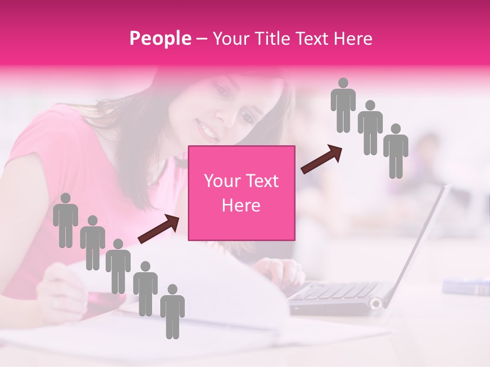 Person Sitting Internet PowerPoint Template