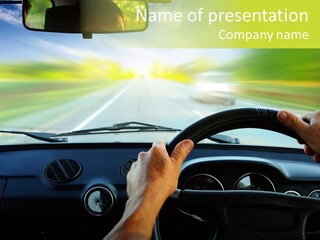 Piloting Safety Vehicle PowerPoint Template