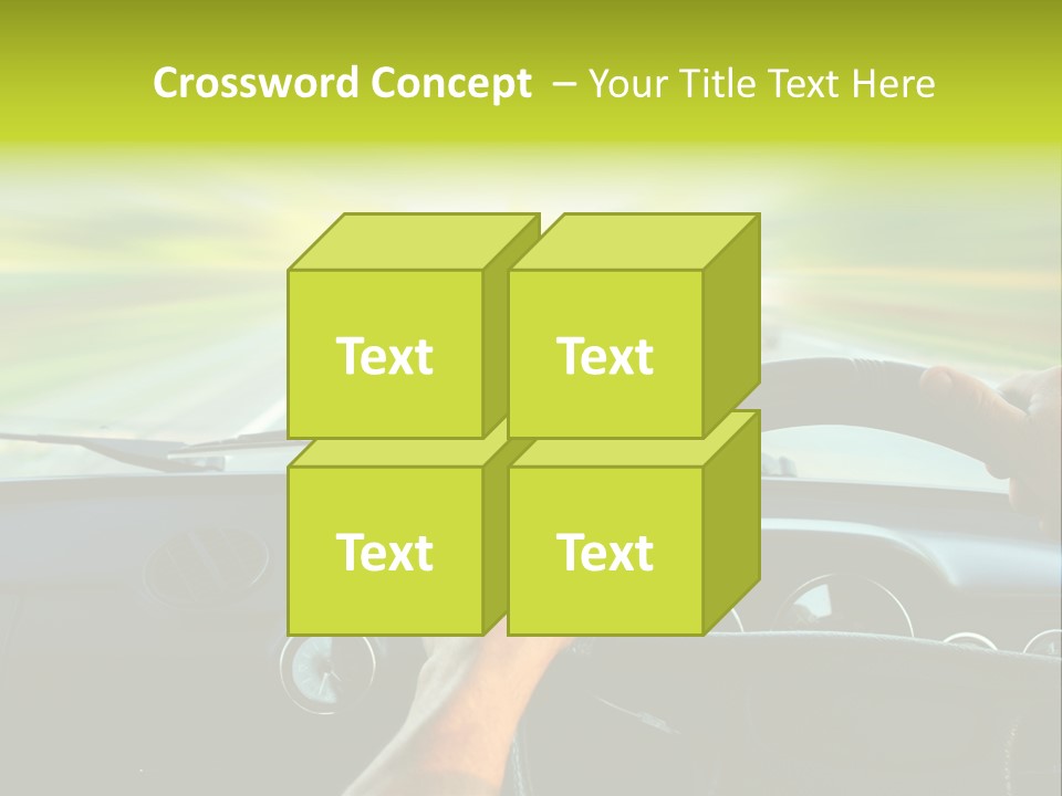 Piloting Safety Vehicle PowerPoint Template