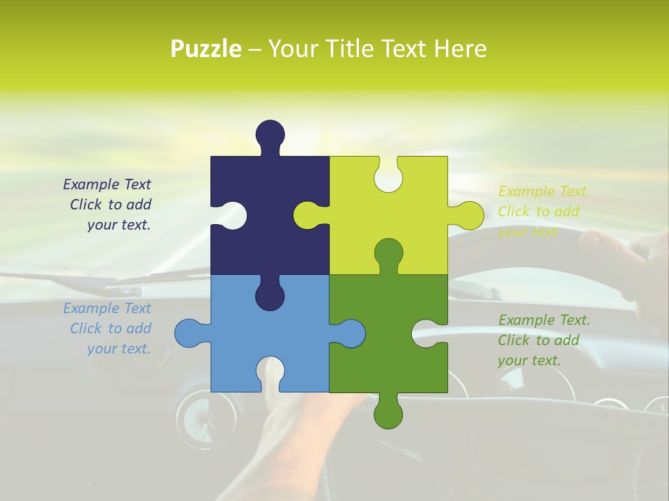 Piloting Safety Vehicle PowerPoint Template