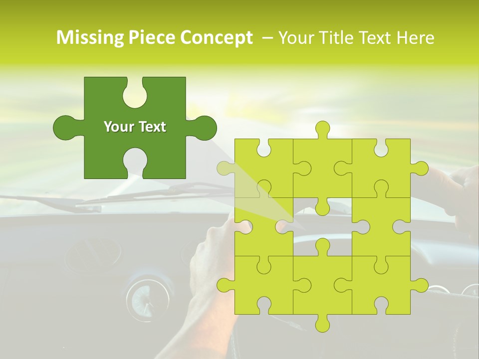 Piloting Safety Vehicle PowerPoint Template