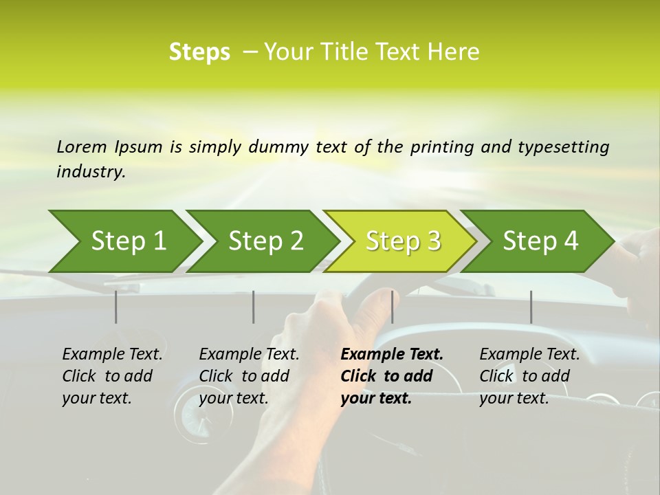 Piloting Safety Vehicle PowerPoint Template