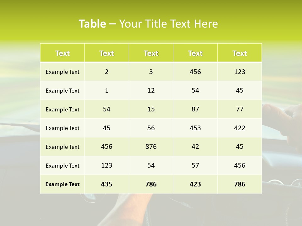 Piloting Safety Vehicle PowerPoint Template