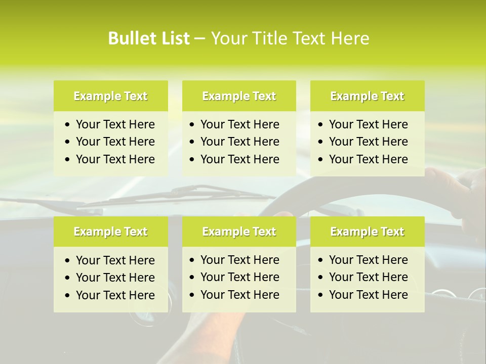 Piloting Safety Vehicle PowerPoint Template