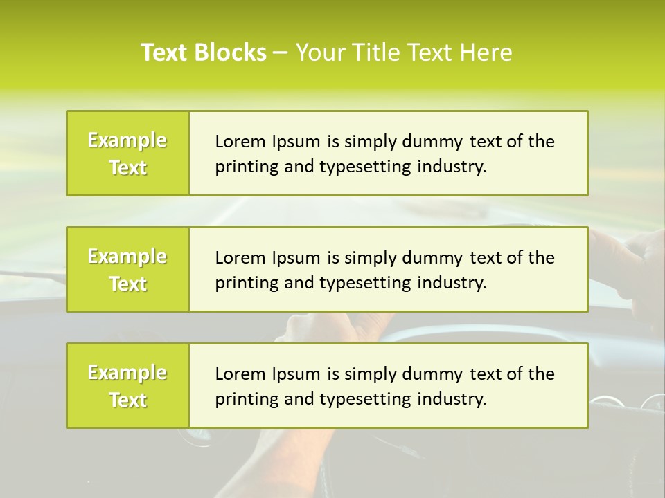 Piloting Safety Vehicle PowerPoint Template