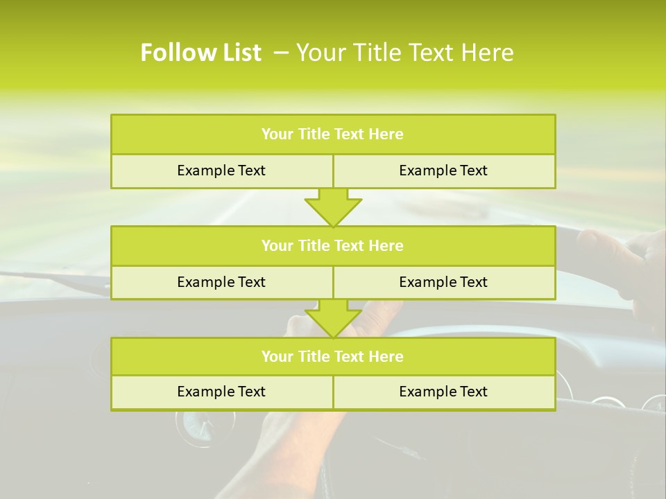 Piloting Safety Vehicle PowerPoint Template