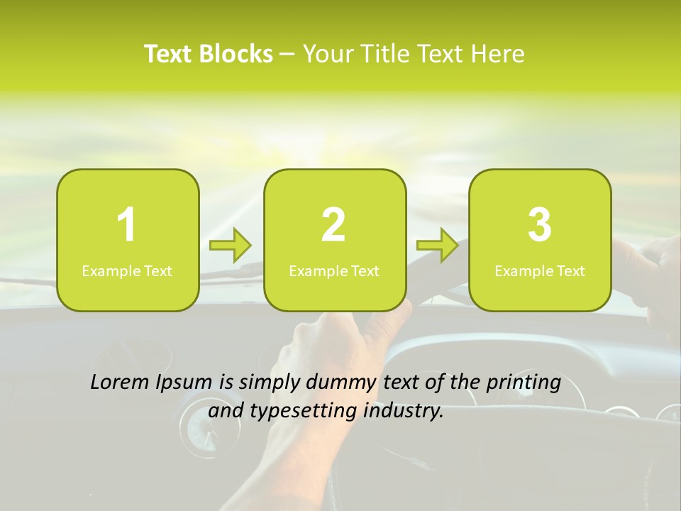 Piloting Safety Vehicle PowerPoint Template