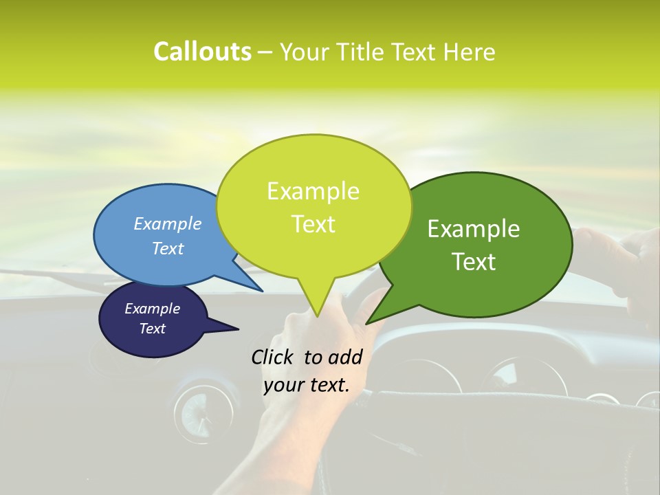 Piloting Safety Vehicle PowerPoint Template