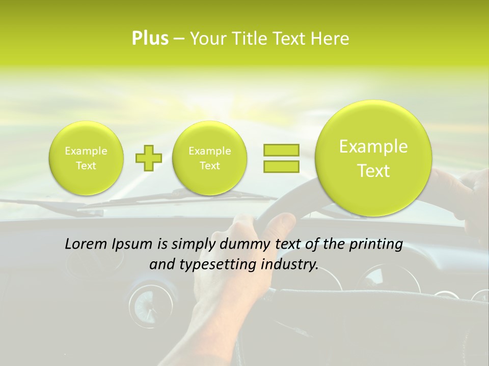 Piloting Safety Vehicle PowerPoint Template
