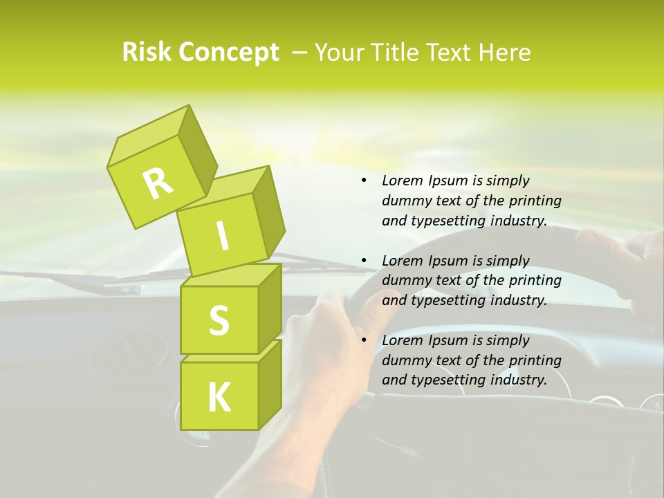 Piloting Safety Vehicle PowerPoint Template