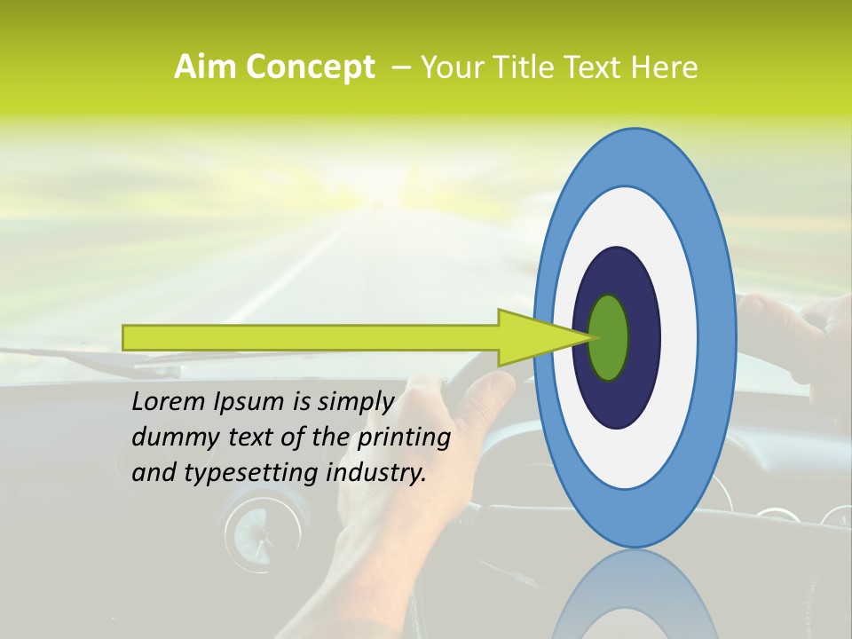 Piloting Safety Vehicle PowerPoint Template