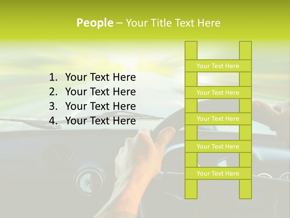 Piloting Safety Vehicle PowerPoint Template