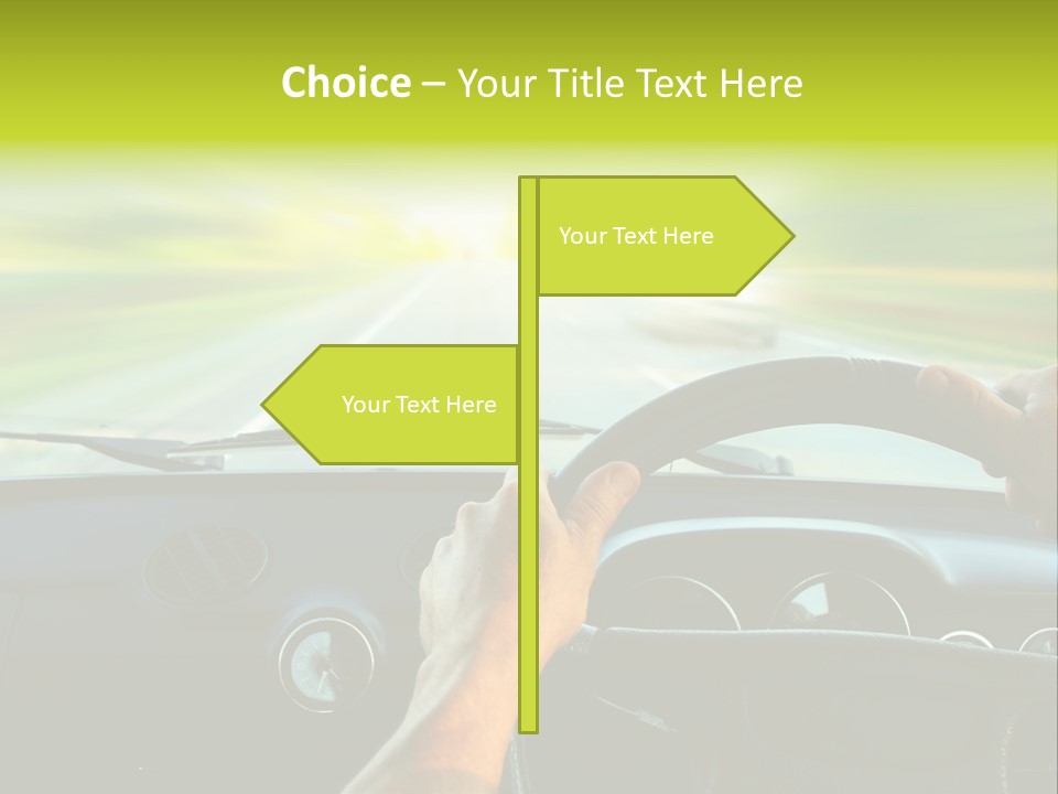 Piloting Safety Vehicle PowerPoint Template