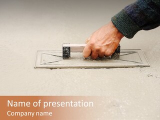 Smoothing Occupation Trowel PowerPoint Template