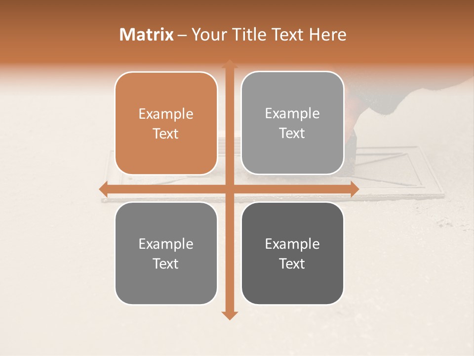 Smoothing Occupation Trowel PowerPoint Template