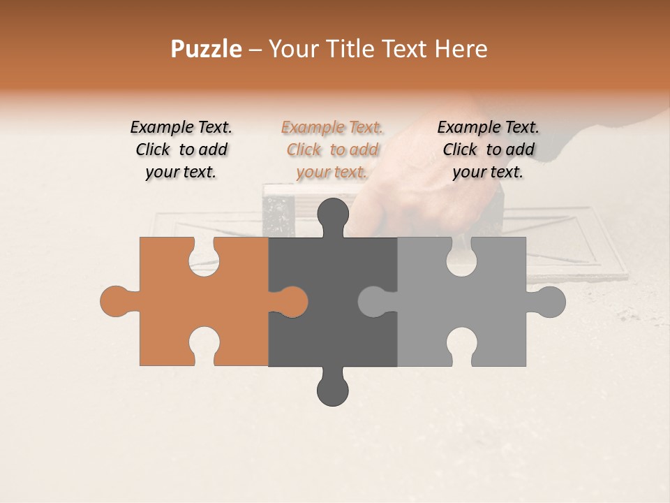 Smoothing Occupation Trowel PowerPoint Template