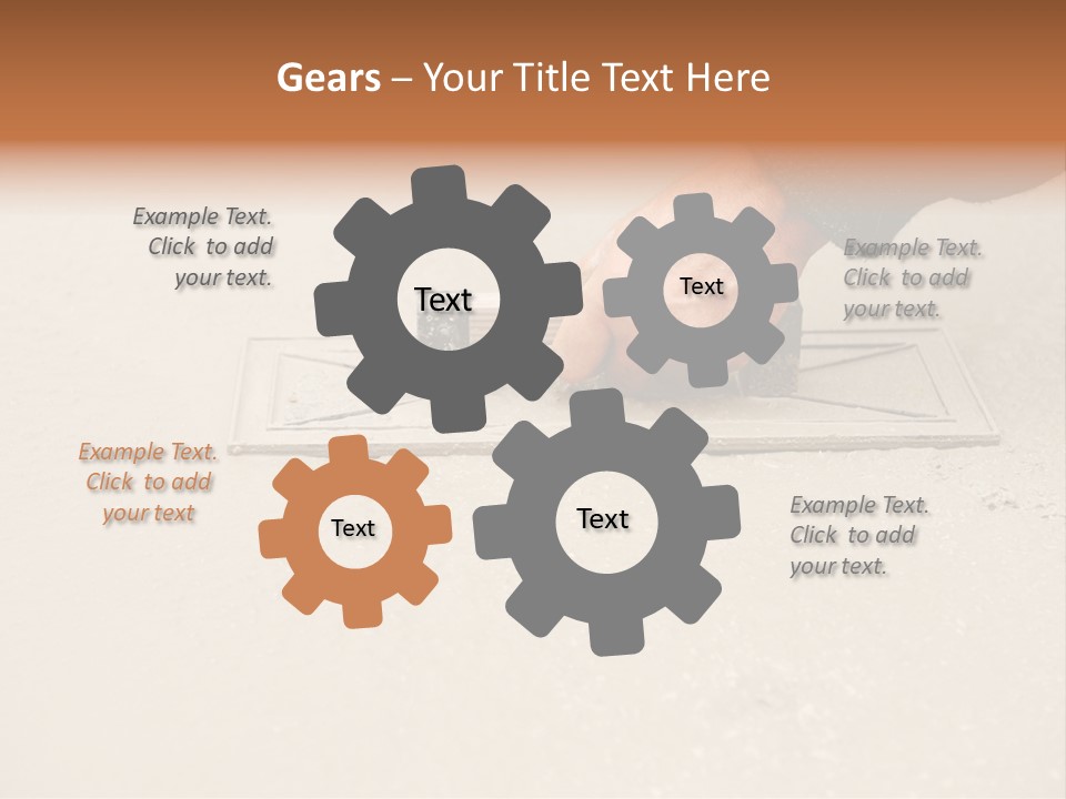 Smoothing Occupation Trowel PowerPoint Template
