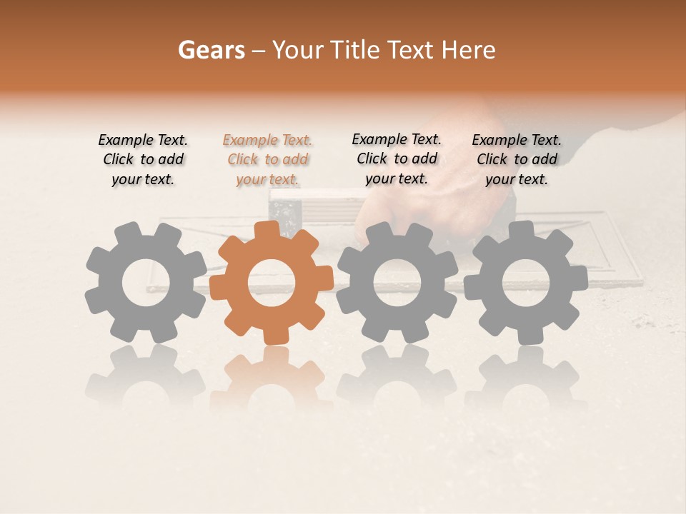 Smoothing Occupation Trowel PowerPoint Template