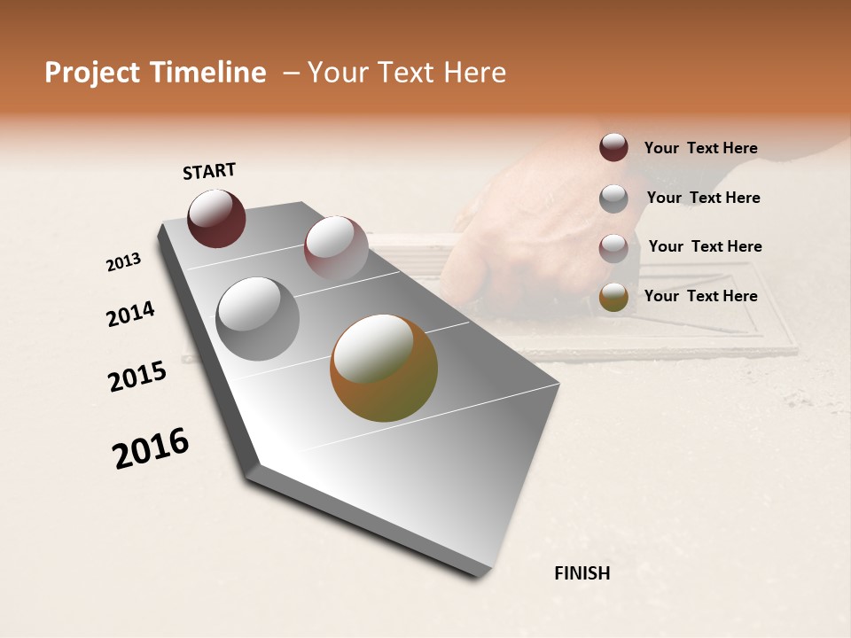 Smoothing Occupation Trowel PowerPoint Template