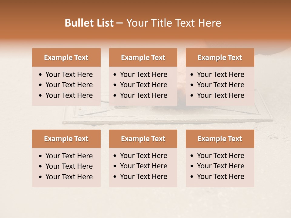 Smoothing Occupation Trowel PowerPoint Template