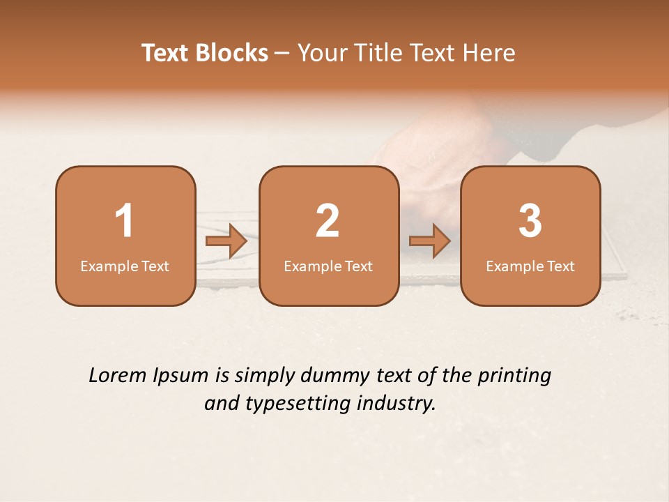 Smoothing Occupation Trowel PowerPoint Template
