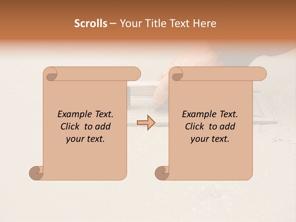 Smoothing Occupation Trowel PowerPoint Template
