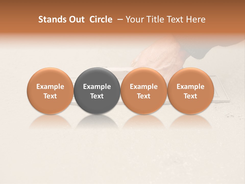 Smoothing Occupation Trowel PowerPoint Template