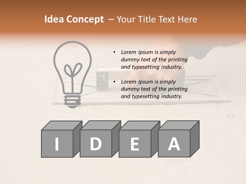 Smoothing Occupation Trowel PowerPoint Template