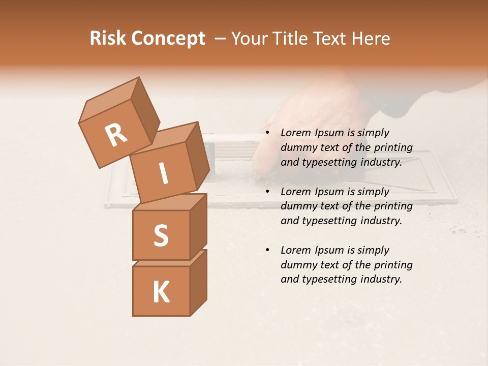 Smoothing Occupation Trowel PowerPoint Template