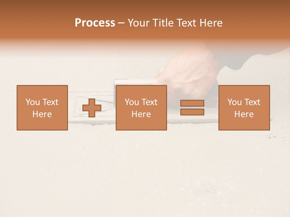 Smoothing Occupation Trowel PowerPoint Template