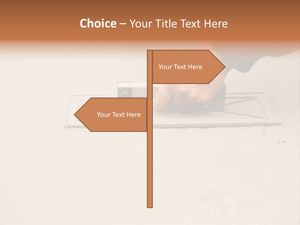Smoothing Occupation Trowel PowerPoint Template