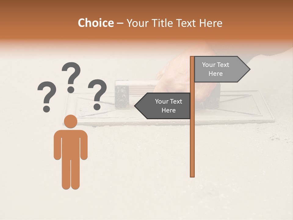 Smoothing Occupation Trowel PowerPoint Template