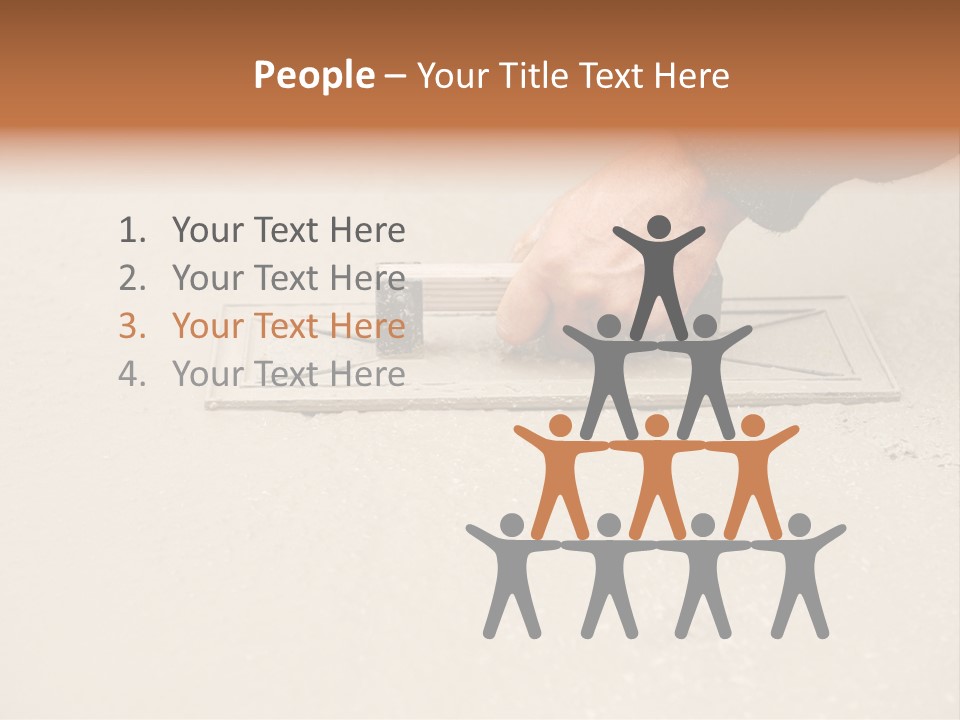 Smoothing Occupation Trowel PowerPoint Template