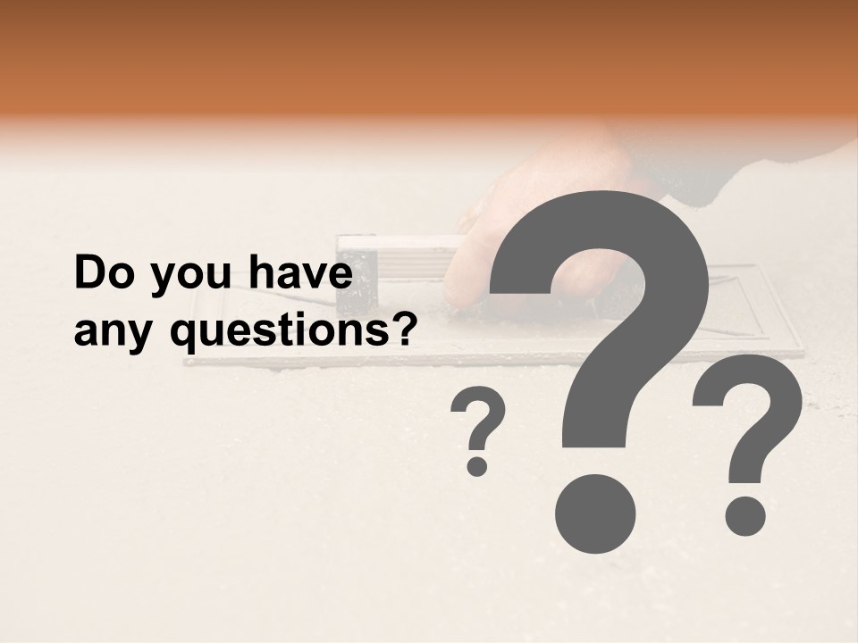 Smoothing Occupation Trowel PowerPoint Template