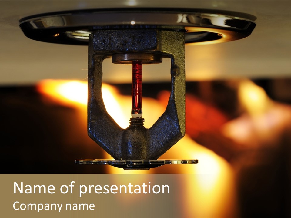 Flame Safety Business PowerPoint Template