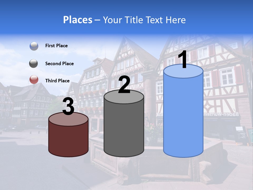 Calw Fountain Germany PowerPoint Template